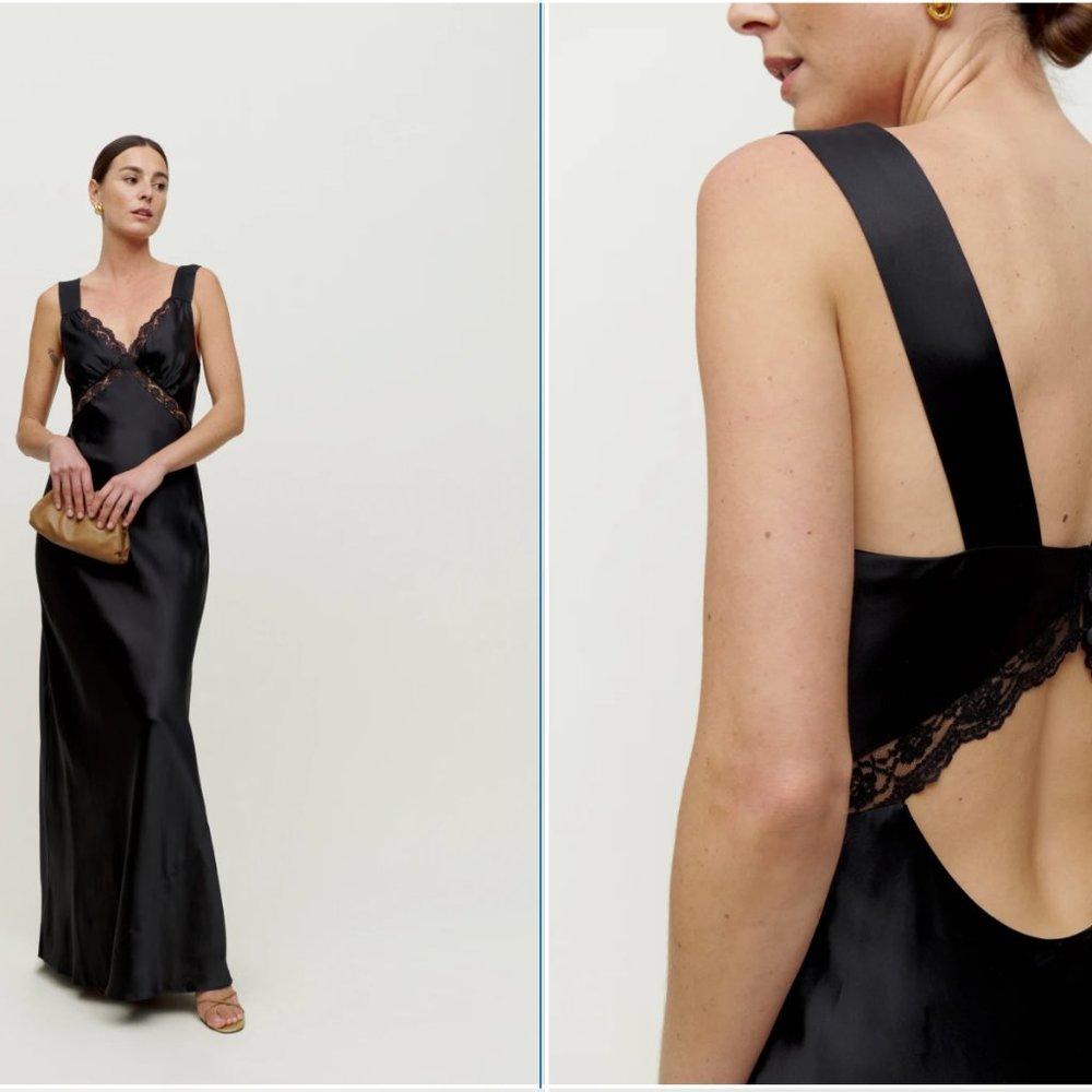 Reformation Chania silk dress